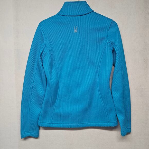 Spyder Core Sweater Full Zip Aqua Blue - Picture 8 of 8